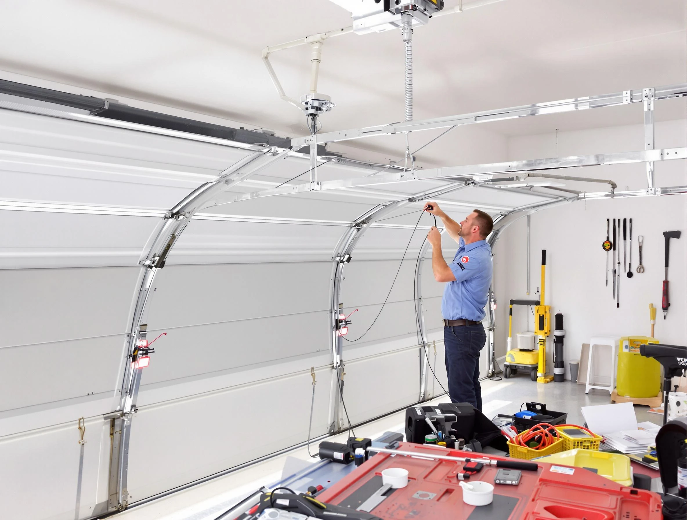 Garage door cable repair service by Somerset Garage Door Repair in Somerset